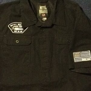 Metal Mulisha . Button up Black.